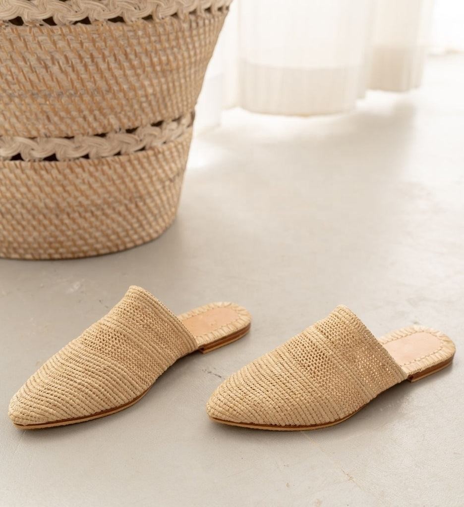 Fibers Handowen Raffia Women Babouche Slippers Shoes Optimum Selection Natural Luxury Ladies Footwear GENUINE LEATHER,PU